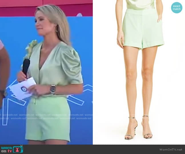Cinq a Sept Elaine Shorts worn by Amy Robach on Good Morning America