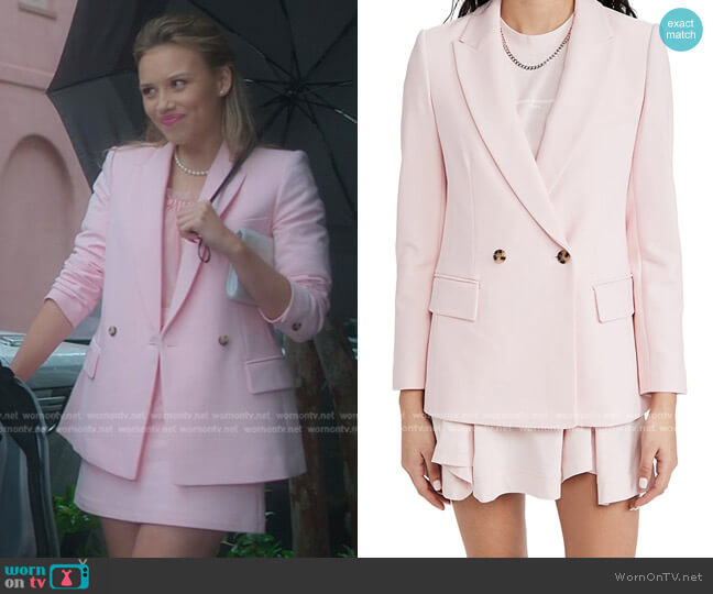 Club Monaco Double Breasted Blazer worn by Elinor (Gracie Dzienny) on First Kill