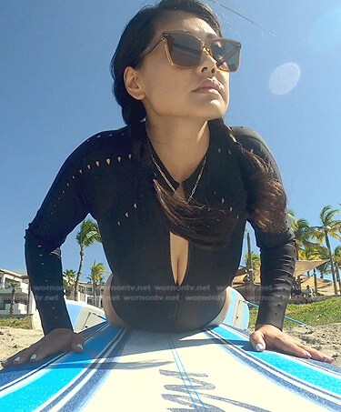 Crystal’s black surfsuit on The Real Housewives of Beverly Hills