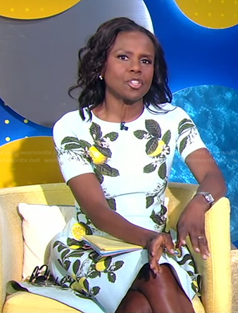 Deborah’s light blue lemon dress on Good Morning America