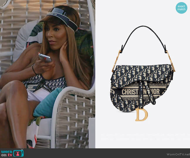 Dior Saddle Bag worn by Caroline Brooks (Caroline Brooks) on The Real Housewives of Dubai