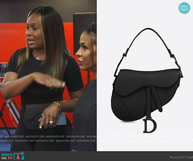 Dior Black Ultramatte Calfskin worn by Marlo Hampton on The Real Housewives of Atlanta