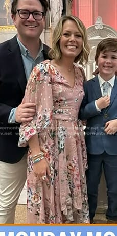Dylan’s pink floral dress on Today
