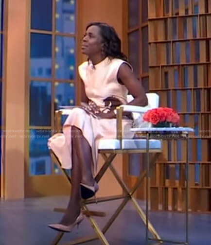 Deborah’s pink horse print dress on Good Morning America