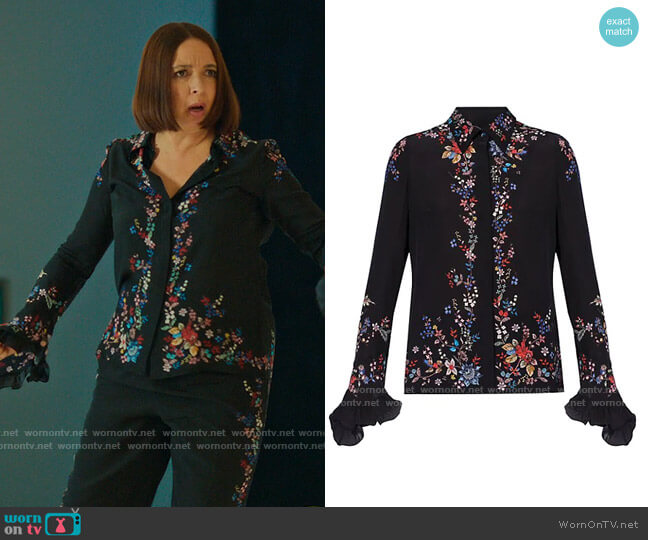 Erdem Alaric Blouse worn by Molly Novak (Maya Rudolph) on Loot