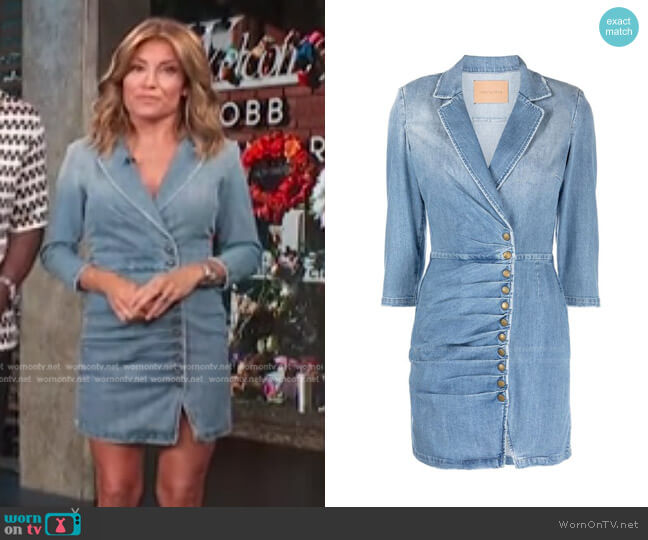 Retrofete Willa Dress worn by Kit Hoover on Access Hollywood