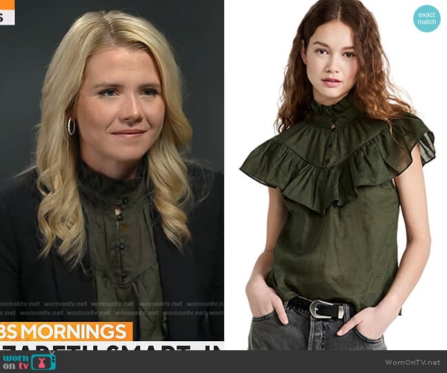 Frame Ruffle Flounce Top