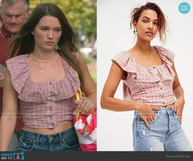Free People Gone Rogue Ruffle Top