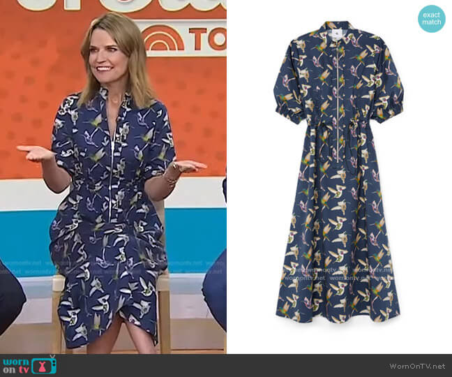 G. Label Wilt Zip-Front Utility Dress worn by Savannah Guthrie on Today