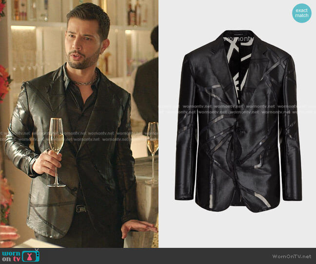 Armani Fashion Jacket worn by Sam Flores (Rafael de la Fuente) on Dynasty