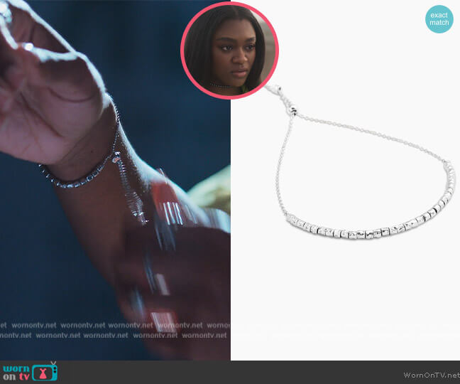 Gorjana Laguna Adjustable Bracelet worn by Calliope Burns (Imani Lewis) on First Kill