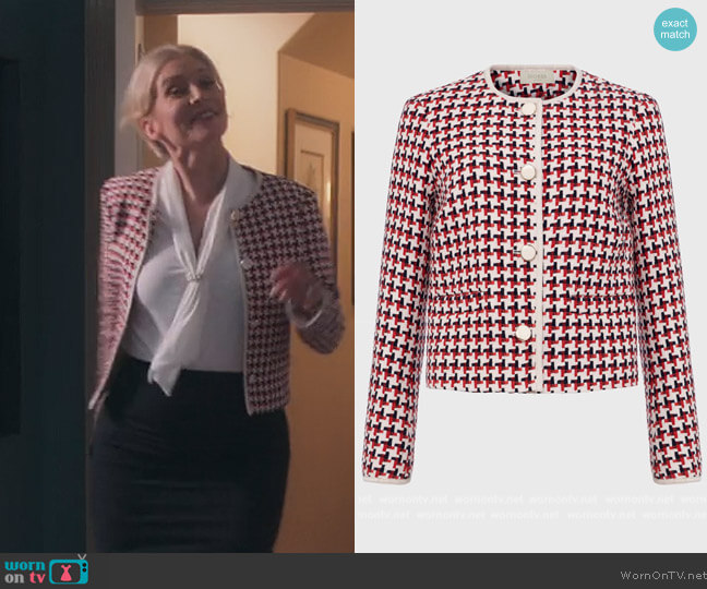 Hobbs Tafara Tweed Jacket worn by Margot (Elizabeth Mitchell) on First Kill