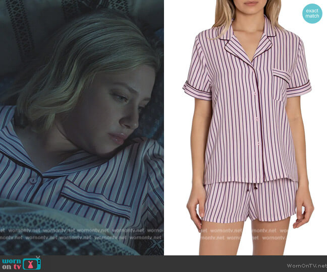In Bloom By  Jonquil Beautiful Dreamer Stripe Short Pajamas worn by Betty Cooper (Lili Reinhart) on Riverdale