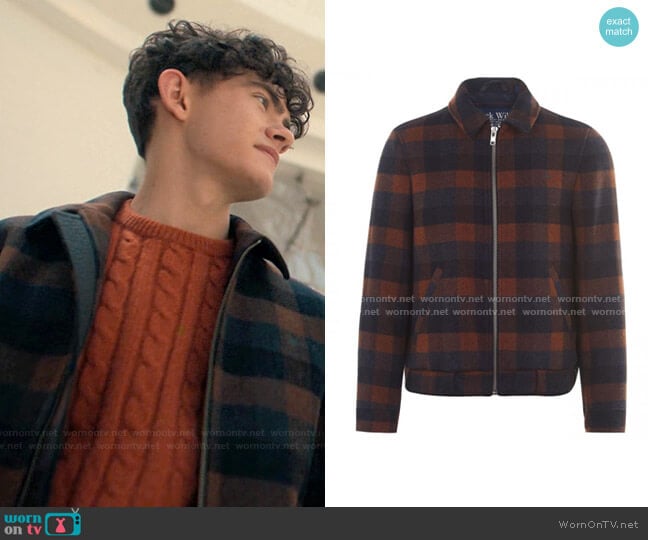 Jack Wills Finegan Check Jacket worn by Charlie Spring (Joe Locke) on Heartstopper