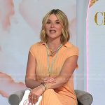 Jenna’s orange ribbed knit polo dress on Today