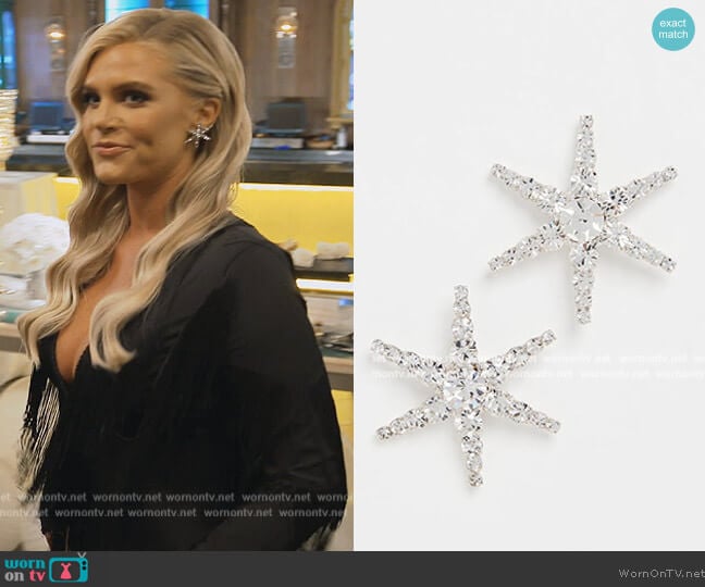 Jennifer Behr Polaris Earrings worn by Madison LeCroy on Southern Charm