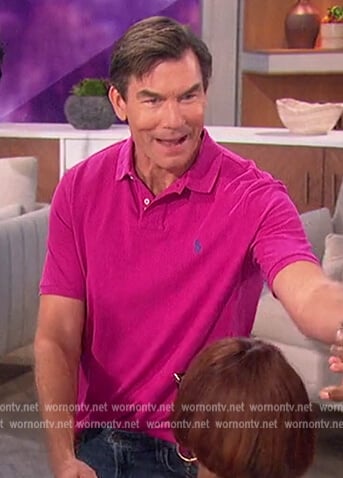 Jerry’s pink polo on The Talk