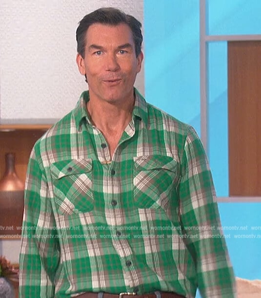 Jerry’s green plaid shirt on The Talk