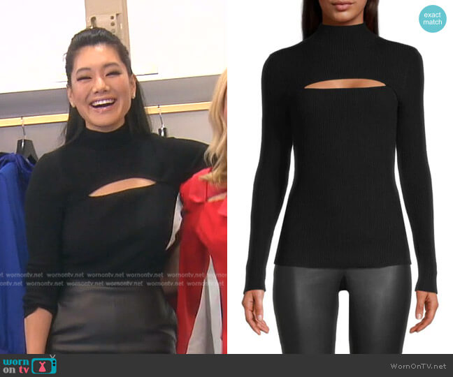 Joe's Jeans Riya Cutout Sweater worn by Crystal Kung Minkoff on The Real Housewives of Beverly Hills