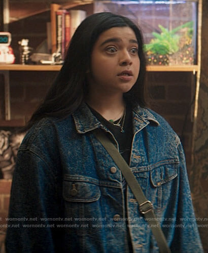 Kamala’s oversized denim jacket on Ms. Marvel