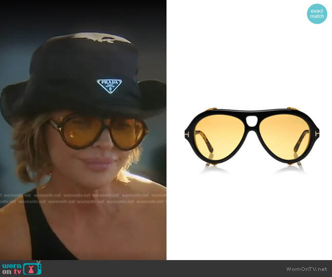 Tom Ford Neughman Sunglasses worn by Lisa Rinna on The Real Housewives of Beverly Hills