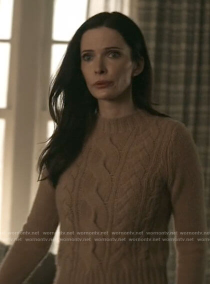 Lois’s cable knit sweater on Superman and Lois