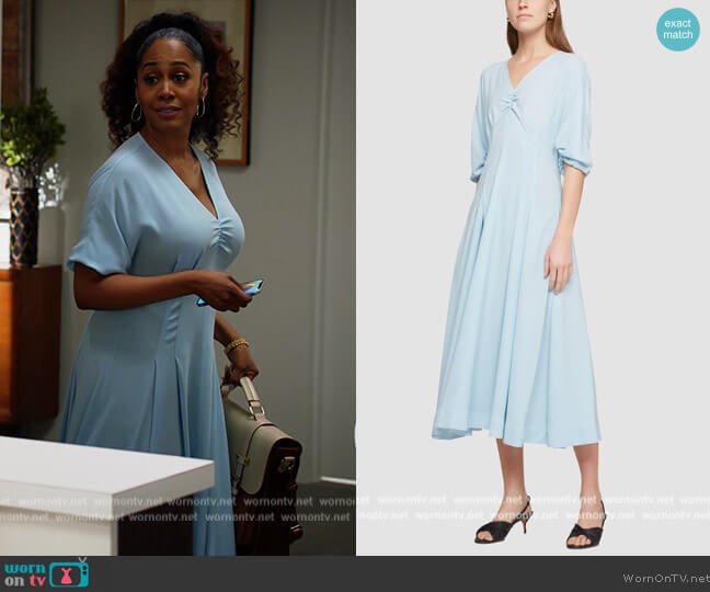 Phillip Lim 3.1 Bubble Sleeve Mid Length Dress worn by Lola Carmichael (Simone Missick) on All Rise