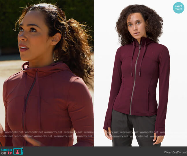 Lululemon Hooded Define Jacket worn by Emily Lopez (Jessica Camacho) on All Rise