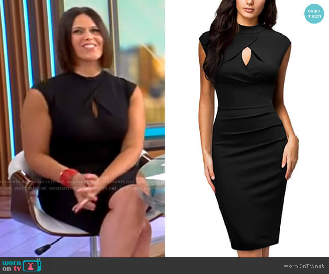 Miusol Slim Style Work Pencil Dress worn by Dana Jacobson on CBS Mornings