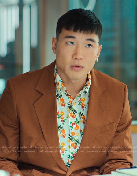 Nicholas’s citrus fruit print shirt on Loot