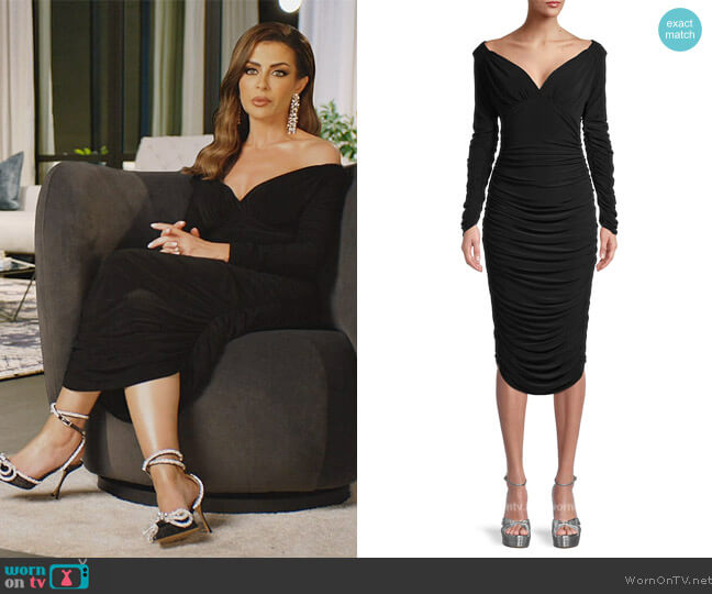 Norma Kamali Tara Long-Sleeve Dress worn by Nina Ali (Nina Ali) on The Real Housewives of Dubai