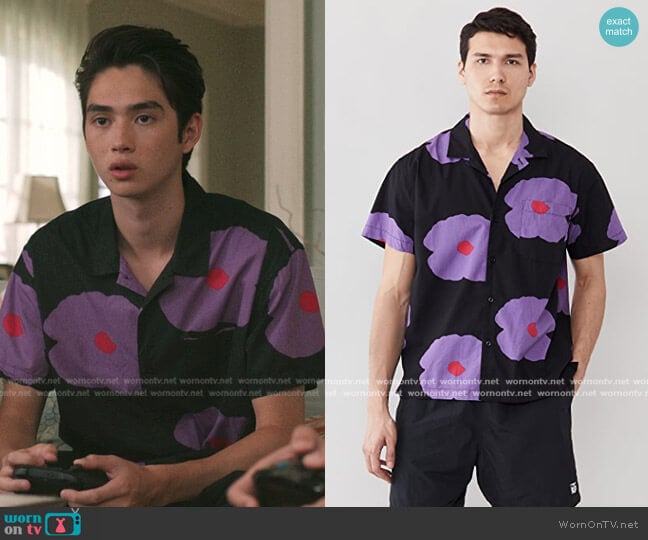 Obey Evens Woven Shirt worn by Steven (Sean Kaufman) on The Summer I Turned Pretty