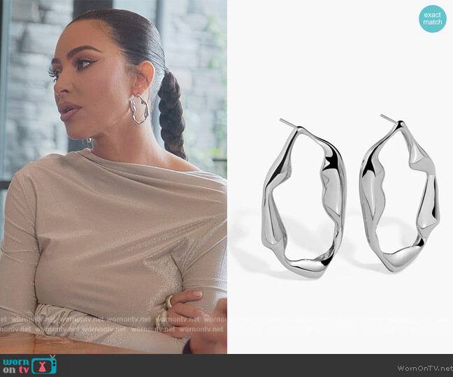 Rag Bag Studio No 12014 Earrings worn by Kim Kardashian (Kim Kardashian) on The Kardashians
