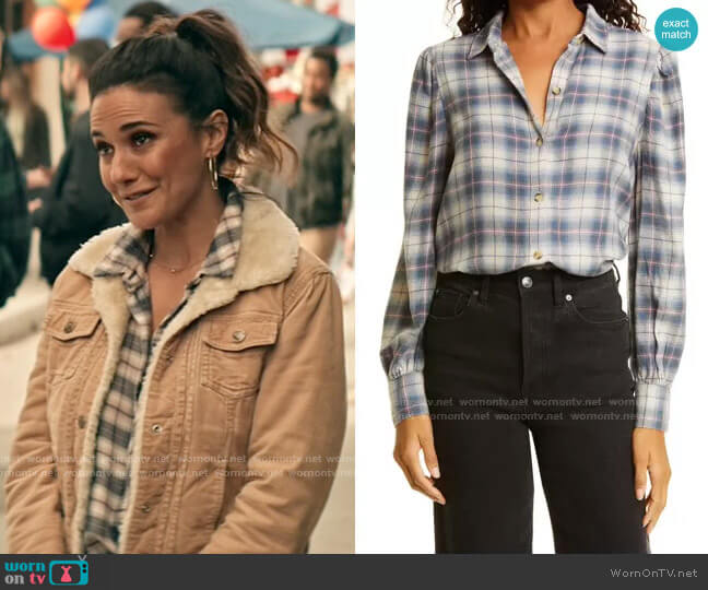 Rails Angelica Plaid Shirt worn by Lana Lang Cushing (Emmanuelle Chriqui) on Superman and Lois