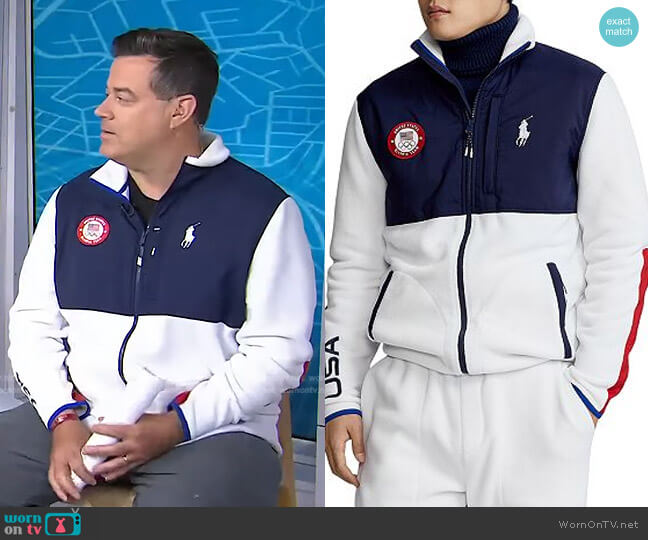 Polo Ralph Lauren x Team USA Fleece Color Blocked Full Zip Jacket