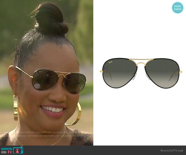 Ray-Ban Pilota Sunglasses worn by Garcelle Beauvais on The Real Housewives of Beverly Hills