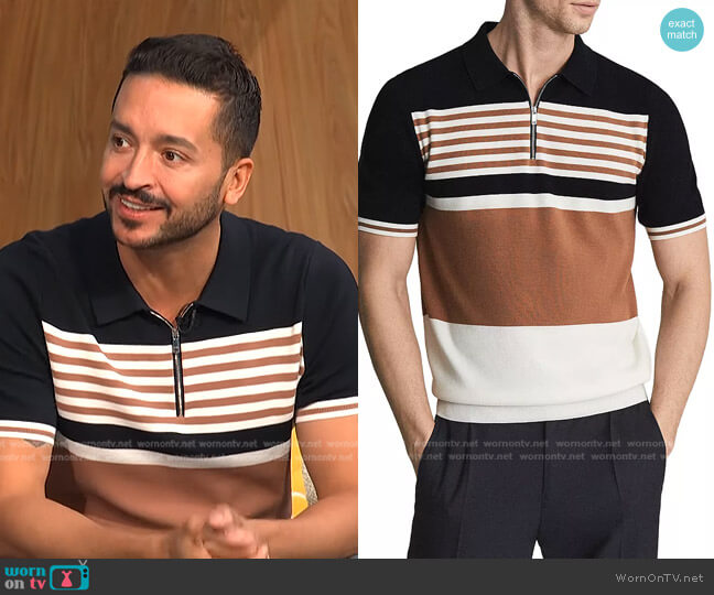 Reiss Captain Half-Zip Polo Shirt