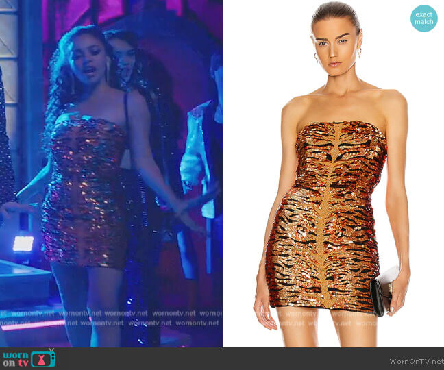 Retrofete Aurora Dress worn by Toni Topaz (Vanessa Morgan) on Riverdale