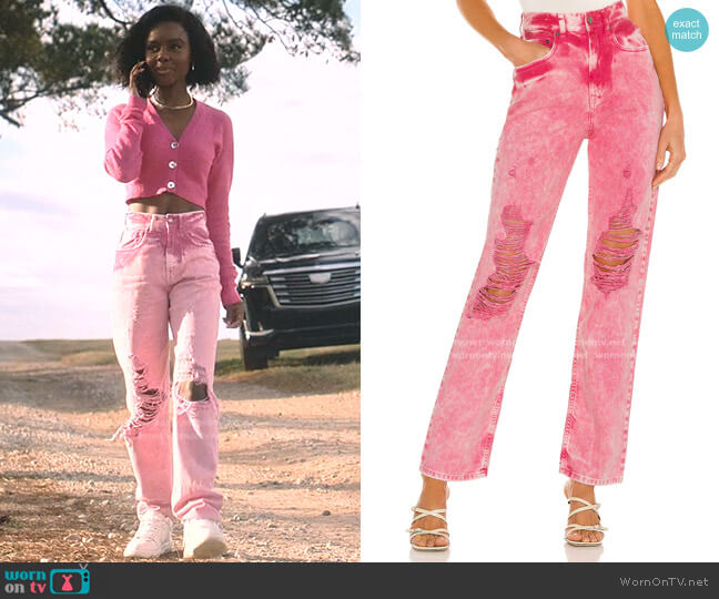 Retrofete Chris Jeans worn by Zenzi Fullington (Ashleigh Murray) on Tom Swift