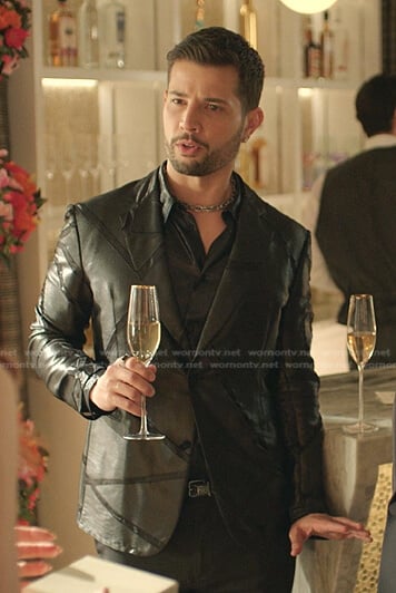Sam’s black jacket on Dynasty