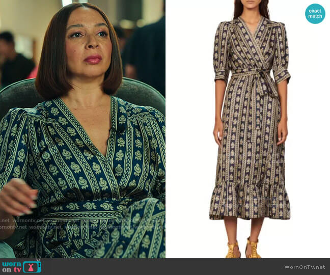 Sandro Enrika Dress worn by Molly Novak (Maya Rudolph) on Loot