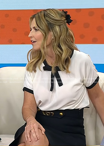 Savannah’s black Gucci skirt on Today