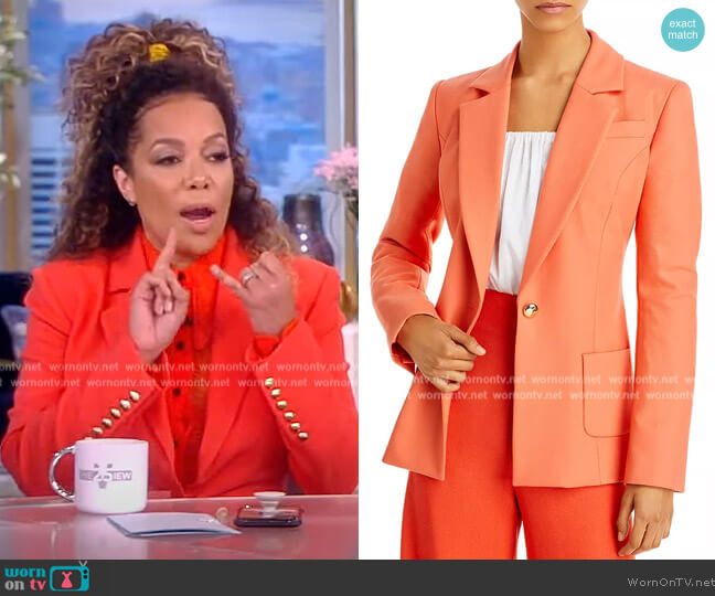 Sergio Hudson Single Button Blazer worn by Sunny Hostin on The View