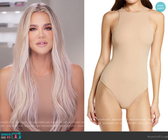 Fits Everybody High Neck Bodysuit Skims worn by Khloe Kardashian (Khloe Kardashian) on The Kardashians