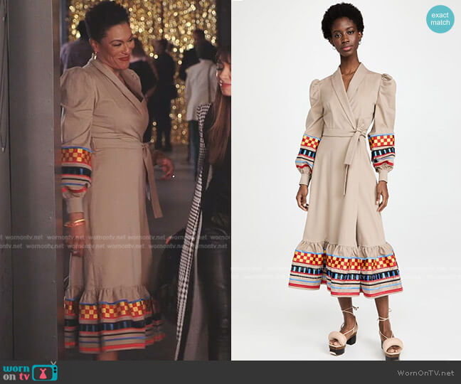 Stella Jean Embroidered Dress worn by Lorraine Swift (April Parker Jones) on Tom Swift