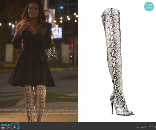Steve Madden Dominque Over the Knee Boots worn by Kenya Moore on The Real Housewives of Atlanta