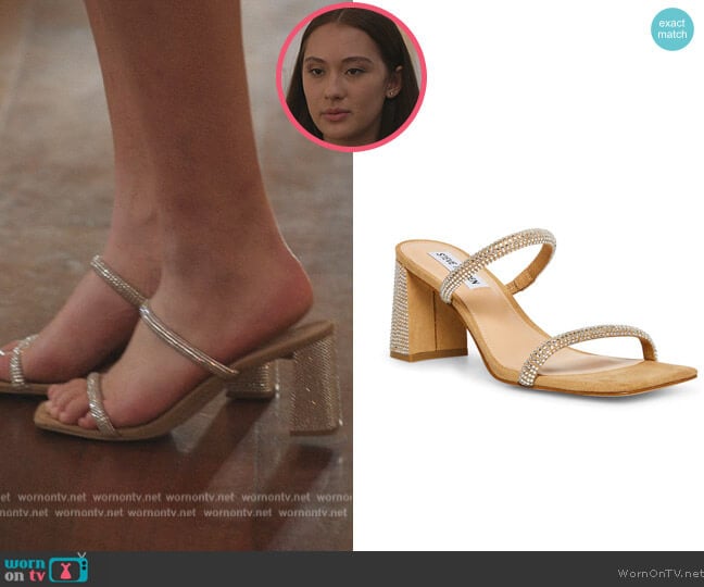 Steve Madden Lilah-R Rhinestones Sandal worn by Belly Conklin (Lola Tung) on The Summer I Turned Pretty