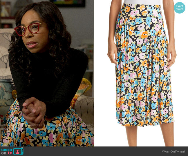 Stine Goya Paloma Skirt worn by Livia Fulton (Pippa Bennett-Warner) on Chloe