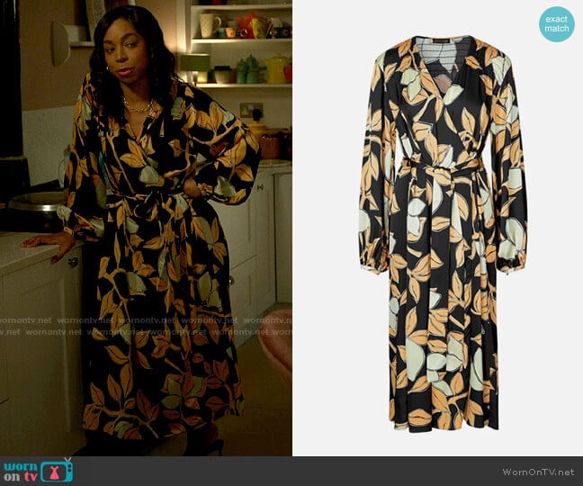 Stine Goya Sebie Dress in Lemons worn by Livia Fulton (Pippa Bennett-Warner) on Chloe