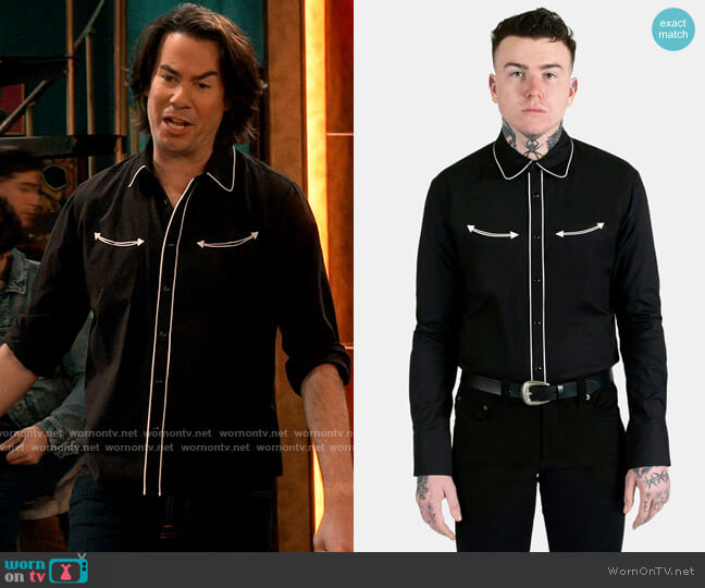 Straight To Hell Long Gone Shirt worn by Spencer Shay (Jerry Trainor) on iCarly